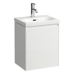 LUA Mała umywalka ścienna 450 x 340 mm, powłoka LCC</br>z otworem na baterię, z otworem przelewowym