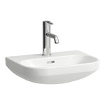 LUA Mała umywalka ścienna 450 x 340 mm, powłoka LCC</br>bez otworu na baterię, z otworem przelewowym
