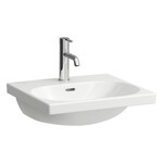 LUA Umywalka ścienna 500 x 460 mm, powłoka LCC</br>szlifowany spód umożliwiający postawienie na blacie</br>bez otworu na baterię, z otworem przelewowym
