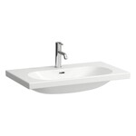 LUA Umywalka ścienna 800 x 460 mm</br>szlifowany spód umożliwiający postawienie na blacie</br>bez otworu na baterię, z otworem przelewowym