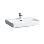 PRO S Umywalka ścienna 700 x 465 mm, powłoka LCC</br>z otworem na baterię na środku, z otworem przelewowym</br>szlifowany spód umywalki umożliwia postawienie na blacie