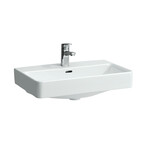 PRO S Umywalka ścienna 600 x 380 mm (compacto), powłoka LCC</br>z otworem na baterię na środku, z otworem przelewowym</br>szlifowany spód umywalki umożliwia postawienie na blacie (wymagany montaż umywalki do ściany)
