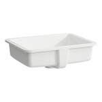 SAVOY Umywalka podblatowa prostokątna 500 x 395 mm,</br>wymiar wycięcia w blacie 440 x 330 mm</br>bez otworu na baterię, szkliwiona z zewnątrz, szlifowana