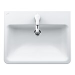 PRO S Umywalka blatowa 560 x 440 mm</br>z otworem na baterię na środku, z otworem przelewowym