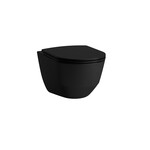 PRO Miska WC podwieszana Rimless 360 x 530 mm, kolor czarny matowy</br>zgodna z systemem spłukiwania 4,5/3 l