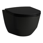 PRO Miska WC podwieszana Rimless 360 x 530 mm 4/2 l, kolor czarny matowy</br>zoptymalizowana do ekonomicznego spłukiwania 4/2 l