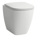 LUA Miska WC stojąca, przyścienna RIMLESS 520 x 360 mm, powłoka LCC</br>odpływ podwójny (poziomy lub pionowy)</br>bez kołnierza spłukującego
