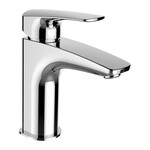 LAURIN bateria umywalkowa jednouchwytowa S, wylewka 106mm, bez korka, chrom
