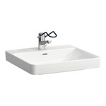 Pro Liberty Umywalka dla osób niepełnosprawnych 600x550 mm z otworem na baterię, bez systemu, powłoka LCC Active przelewowego