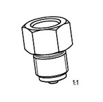 Перехідник для манометра GW M20x1,5 на ZEW G1/2, латунь