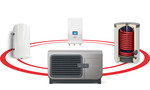 Pompa ciepła powietrzna monoblok Airmax3 Hybrydowy System Grzewczy 1F R290 5GT (2-6 kW) GTOP160/B60 Gbox Sinum Lite