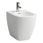 LUA Bidet stojący, przyścienny 520 x 360 mm</br>z otworem na baterię na środku, z otworem przelewowym