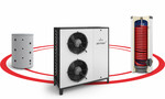 Pompa ciepła powietrzna monoblok Airmax^2 Hybrydowy System Grzewczy 3F R410A 12GT M400/B400