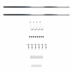 Монтажний комплект для скатного даху з листом, руберойдом, покриттям з дранки 2 плити.