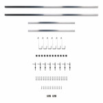 Монтажний комплект для скатного даху з листом, руберойдом, покриттям з гонту 3 плити.