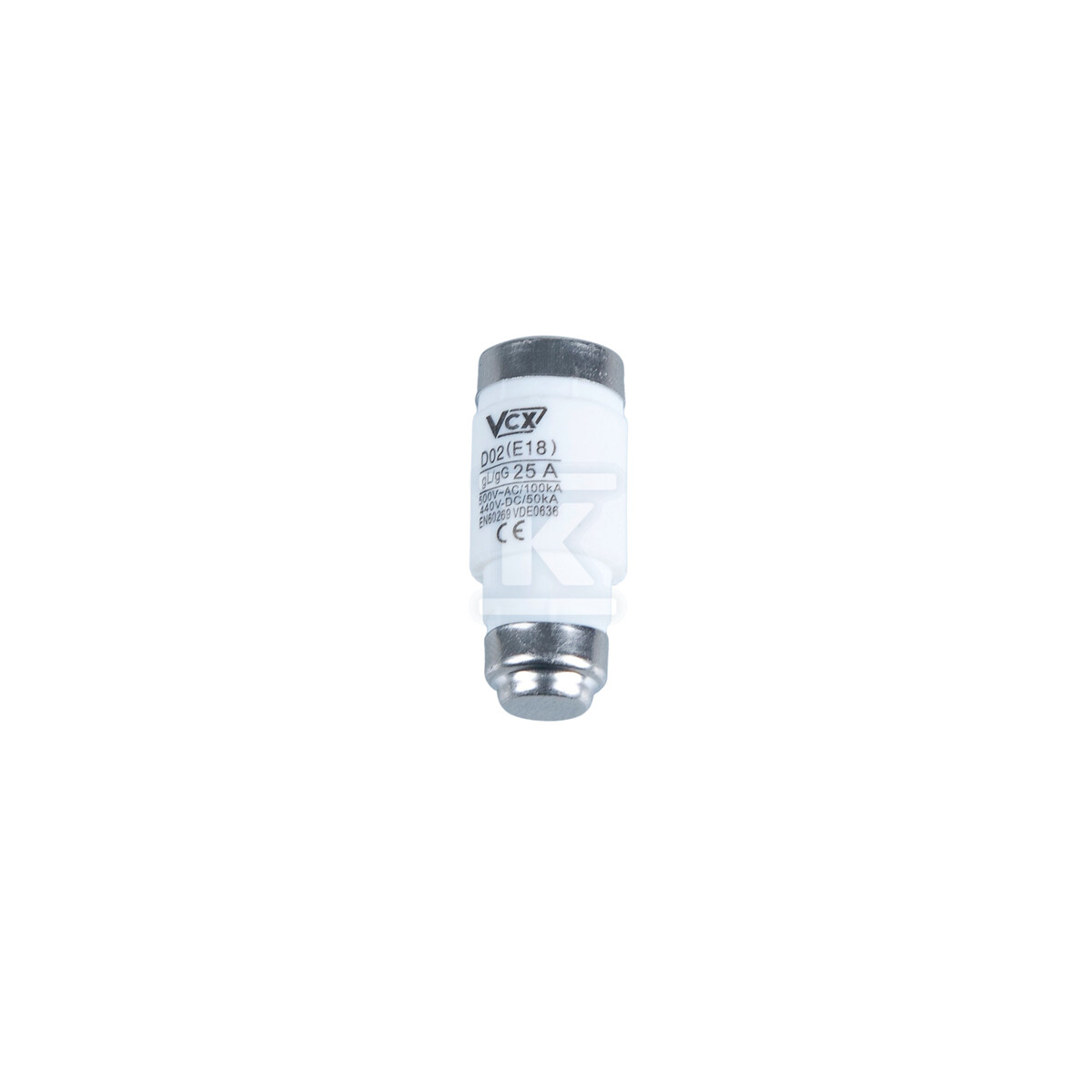 Wkładka topikowa D02 32A 500V AC gG/gL - D02 32A