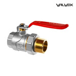 Válvula de esfera de latão OMAX PN30 DN32 com alavanca, com bucha de redução, rosca 1 1/4"