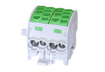 Блок розподілу - відгалужувальний SCB 35-2 Al/Cu 80220 SIMBLOCK зелений