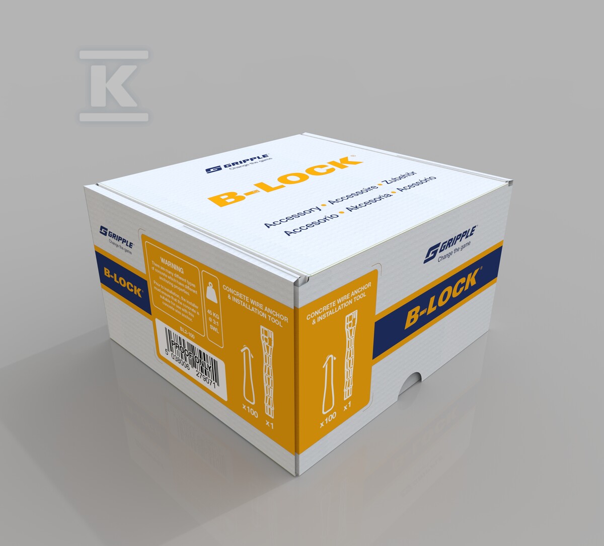 B-LOCK Комплект для кріплення дротів - - BL2-WIRE-ANCHOR-KIT-100P