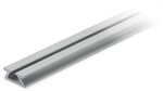 Szyna montażowa aluminiowa, długość 1000 mm, szerokość 18 mm, wysokość 7 mm, srebrny