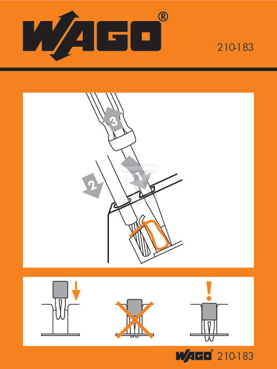 Naklejka z instrukcją obsługi, do - 210-183