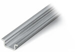 Szyna montażowa stalowa, 15 x 5,5 mm, grubość 1 mm, długość 2 m, bez perforacji, zgodnie z EN 60715, srebrny