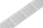 Pasek oznacznikowy, w rolce, szerokość 2,3 mm, bez nadruku, samoprzylepny, biały