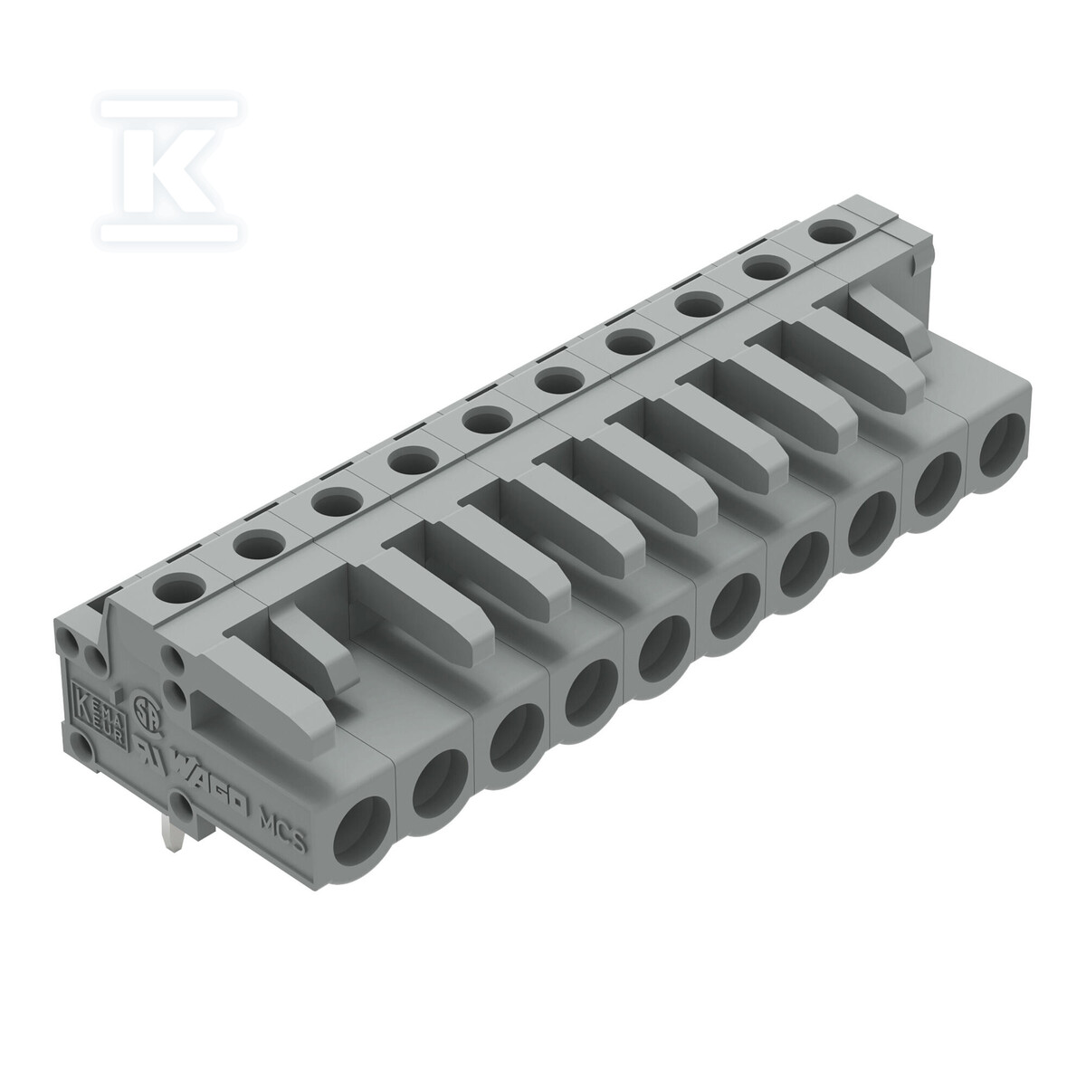 Gniazdo THT, konstrukcja kątowa, raster - 232-240