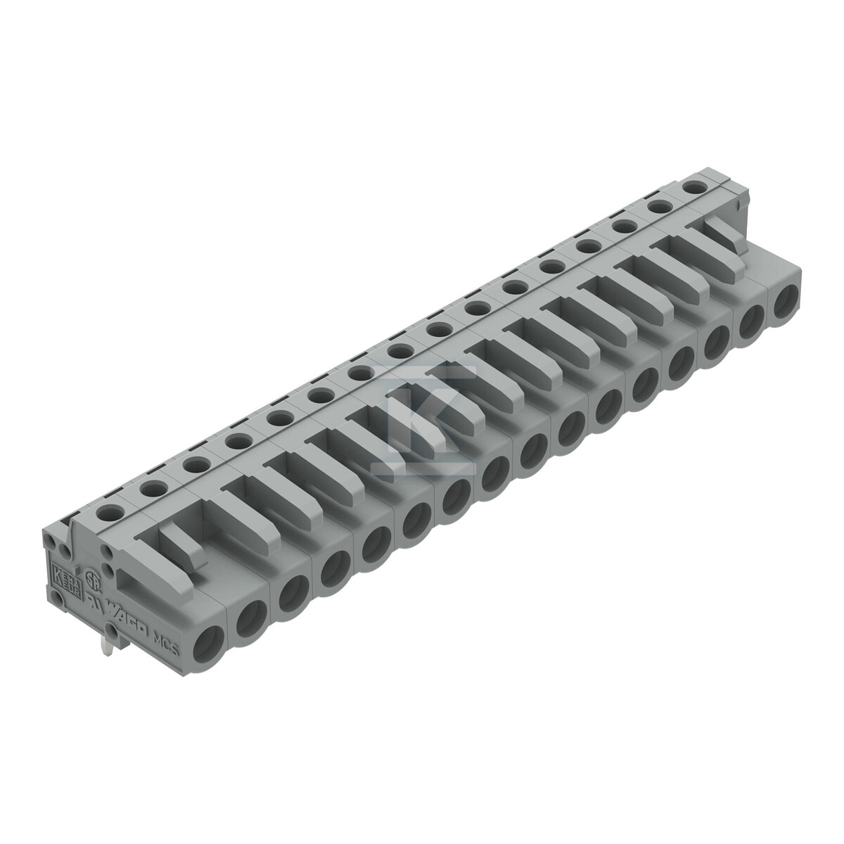 Gniazdo THT, konstrukcja kątowa, raster - 232-246