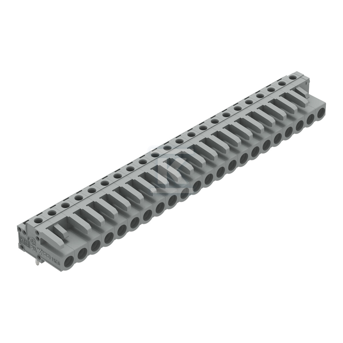 Gniazdo THT, konstrukcja kątowa, raster - 232-252