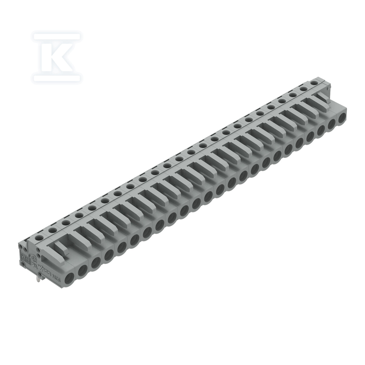 Gniazdo THT, konstrukcja kątowa, raster - 232-254