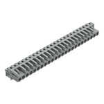 Gniazdo THT, konstrukcja kątowa, raster 5 mm, 24-biegunowe pin lutowniczy 0,6 x 1,0 mm, szary