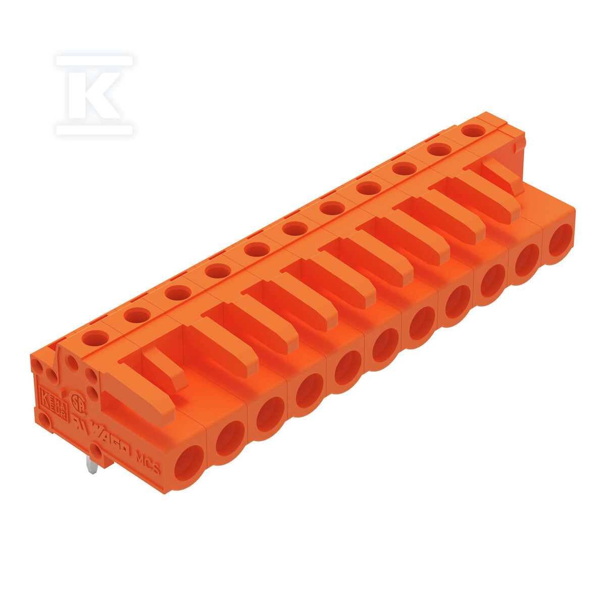 Gniazdo THT, konstrukcja kątowa, raster - 232-271