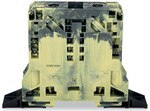 Złączka przelotowa 2-przewodowa, 50 mm2, boczne miejsca na oznaczniki, z uchwytami montażowymi, POWER CAGE CLAMP, 50,00 mm2, ciemnoszary-żółty