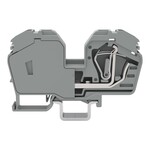 Złączka przelotowa 2-przewodowa, 35 mm2, ze zintegrowaną ścianką końcową, opis z boku i na środku, tylko na szynę TS 35 x 15, CAGE CLAMP®, 35,00 mm2, szary