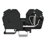 Złączka przelotowa 2-przewodowa, 35 mm2, ze zintegrowaną ścianką końcową, opis z boku i na środku, tylko na szynę TS 35 x 15, CAGE CLAMP®, 35,00 mm2, czarny