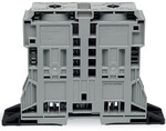 Złączka przelotowa 2-przewodowa, 185 mm2, boczne miejsca na oznaczniki, z uchwytami montażowymi, POWER CAGE CLAMP, 185,00 mm2, szary