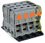 Zestaw do układów trójfazowych, ze złączkami silnoprądowymi 185 mm2, z uchwytami montażowymi, miedź, 185 mm2, POWER CAGE CLAMP, 185,00 mm2, wielokolorowy