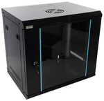 Шафа RACK 9U / 19” підвісна для складання 540x400 чорна