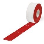 Oznacznik na opaski zaciskowe kabla, do drukarki Smart Printer, do zastosowania z opaskami zaciskowymi, 100 x 15 mm, czerwony