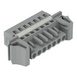 Gniazdo 1-przewodowe, CAGE CLAMP®, 2,5 mm2, raster 5 mm, 3-biegunowe uchwyt Snap-In, 2,50 mm2, szary