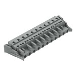 Gniazdo 1-przewodowe, CAGE CLAMP®, 2,5 mm2, raster 7,5 mm, 11-biegunowe boczne zaczepy ryglujące, 2,50 mm2, szary