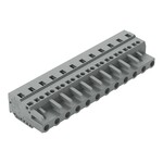 Gniazdo 1-przewodowe, CAGE CLAMP®, 2,5 mm2, raster 7,5 mm, 12-biegunowe 2,50 mm2, szary