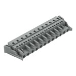 Gniazdo 1-przewodowe, CAGE CLAMP®, 2,5 mm2, raster 7,5 mm, 12-biegunowe boczne zaczepy ryglujące, 2,50 mm2, szary