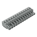 Gniazdo 1-przewodowe, CAGE CLAMP®, 2,5 mm2, raster 7,5 mm, 13-biegunowe 2,50 mm2, szary