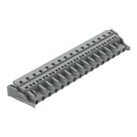 Gniazdo 1-przewodowe, CAGE CLAMP®, 2,5 mm2, raster 7,5 mm, 16-biegunowe boczne zaczepy ryglujące, 2,50 mm2, szary
