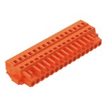 Gniazdo 1-przewodowe, CAGE CLAMP®, 2,5 mm2, raster 5,08 mm, 16-biegunowe śrubowy uchwyt montażowy, 2,50 mm2, pomarańczowy