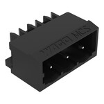 Wtyk THR, pin lutowniczy 1,0 x 1,0 mm, konstrukcja kątowa, raster 5 mm, 3-biegunowe czarny