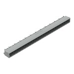 Wtyk THT, pin lutowniczy 1,0 x 1,0 mm, konstrukcja kątowa, raster 5 mm, 24-biegunowe szary