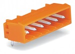 Wtyk THT, pin lutowniczy 1,2 x 1,2 mm, konstrukcja kątowa, raster 5,08 mm, 24-biegunowe pomarańczowy